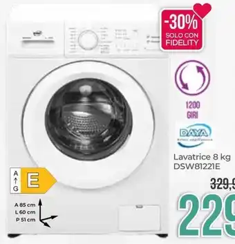 Portobello DAYA Lavatrice 8 kg DSW81221E offerta