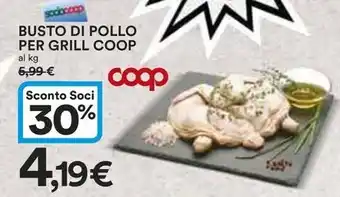 Ipercoop BUSTO DI POLLO PER GRILL COOP offerta