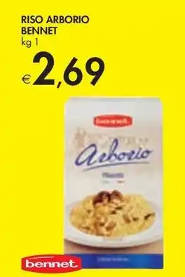 Bennet RISO ARBORIO BENNET kg 1 offerta