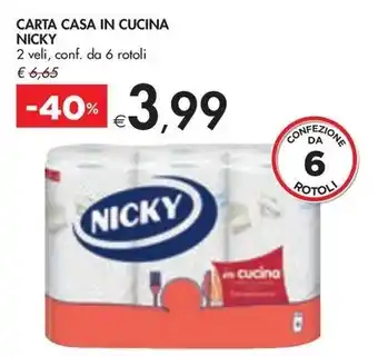 Bennet CARTA CASA IN CUCINA NICKY offerta