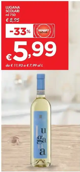 Bennet LUGANA SCOLARI ml 750 offerta