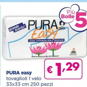 Acqua & Sapone Pura easy tovaglioli 1 velo offerta