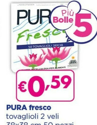 Acqua & Sapone Pura fresco tovaglioli 2 veli offerta