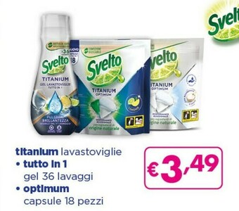 Acqua & Sapone Titanlum lavastoviglie tutto in 1 gel 36 lavaggi offerta