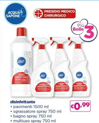 Acqua & Sapone Acqua&sapone disinfettante offerta
