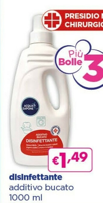 Acqua & Sapone Disinfettante additivo bucato offerta