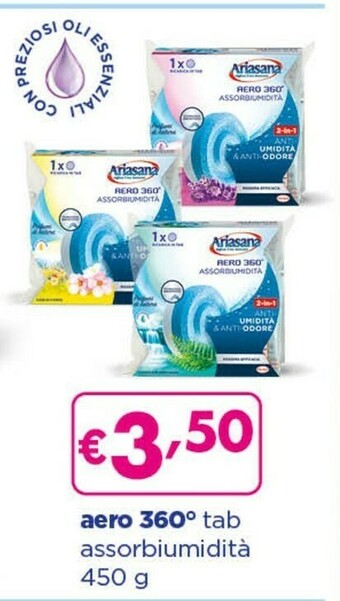 Acqua & Sapone Ariasana assorbiumidità aero 360° tab offerta