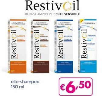 Acqua & Sapone Restivol olio shampoo 150 ml offerta