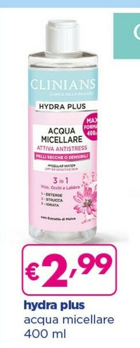 Acqua & Sapone Acqua micellare hydra plus 400 ml offerta