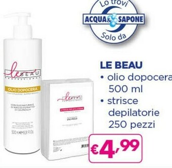 Acqua & Sapone Le beau olio dopocera offerta