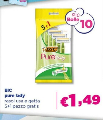 Acqua & Sapone Pure lady rasoi usa e getta 5+1 pezzo gratis offerta