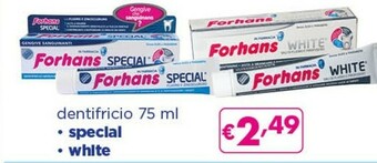 Forhans dentifricio special