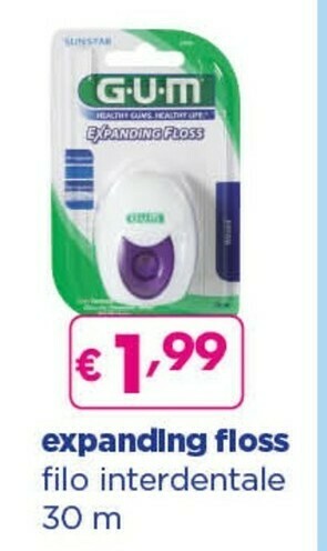 Acqua & Sapone Gum expanding floss filo interdentale offerta