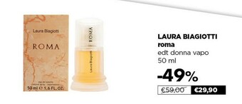 Acqua & Sapone Laura biagiotti roma 50ml donna offerta