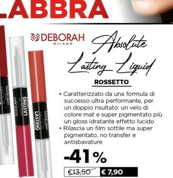 Acqua & Sapone Milano rossetto offerta