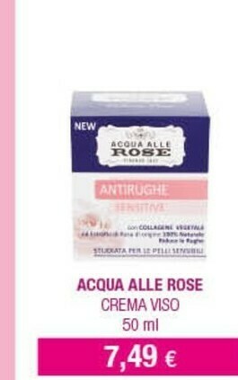 Acqua & Sapone Acqua alle rose crema viso offerta