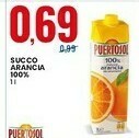 Eurospin Puertosol - succo arancia 100% 1000 g(ml) offerta