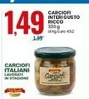 Eurospin Carciofi interi gusto ricco offerta