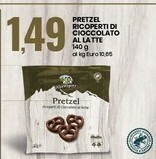 Eurospin Pretzel ricoperti di cioccolato al latte offerta