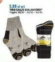 Eurospin Tris calze da lavoro offerta