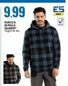 Eurospin Giacca in pele a quadro offerta