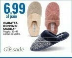 Eurospin Ciabatta donna in maglia offerta