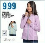 Eurospin Maglia donna in pile con zip offerta