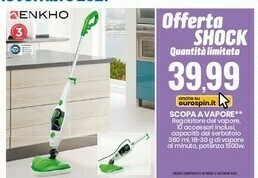 Eurospin Enkho scopa a vapore offerta