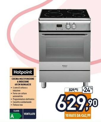 Unieuro H6imaac (x) cucina piano cottura acciaio inossidabile a offerta
