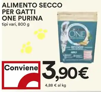 Coop ALIMENTO SECCO PER GATTI ONE PURINA tipi vari, 800 g offerta