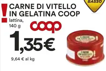 Coop CARNE DI VITELLO IN GELATINA COOP lattina, 140 g offerta