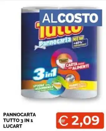 Mercatò PANNOCARTA TUTTO 3 IN 1 LUCART offerta