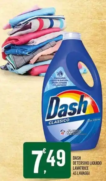 DASH DETERSIVO LIQUIDO LAVATRICE 45 LAVAGGI