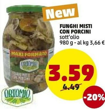 PENNY Funghi misti con porcini offerta