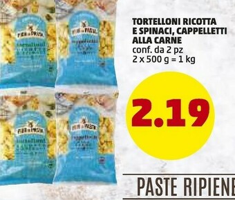 PENNY Tortelloni ricotta e spinaci offerta