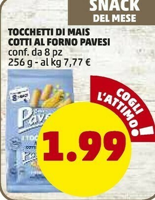 PENNY Tocchetti di mais cotti al forno offerta