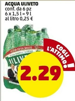 PENNY Uliveto - acqua minerale naturale 1500 g(ml) offerta
