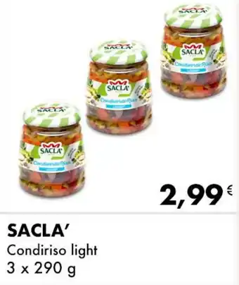 Iper Tosano SACLA' Condiriso light 3 x 290 g offerta