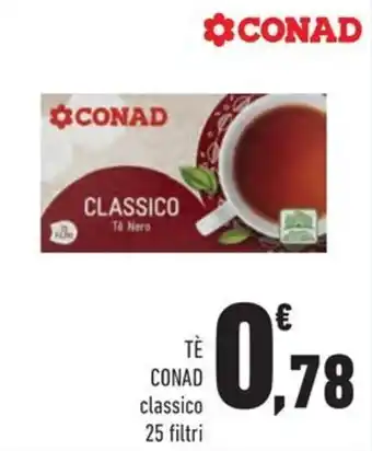 Conad Margherita TÈ CONAD classico 25 filtri offerta