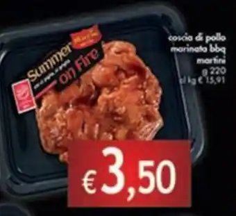 D'Italy coscia di pollo marinata bbq martini g 220 offerta