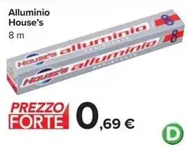 Carrefour Market Alluminio House's 8 m offerta