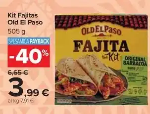 Carrefour Market Kit Fajitas Old El Paso offerta