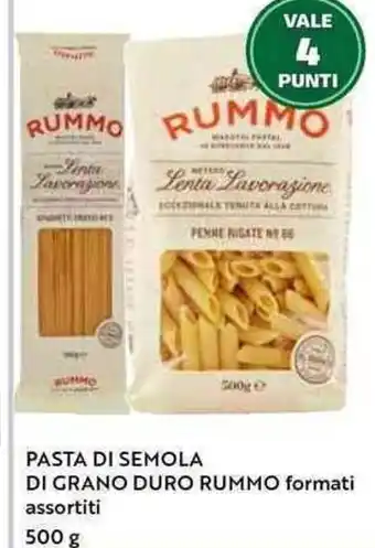 Il Gigante PASTA DI SEMOLA DI GRANO DURO RUMMO formati assortiti 500 g offerta
