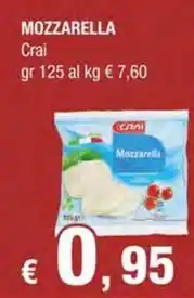 Crai MOZZARELLA Crai offerta