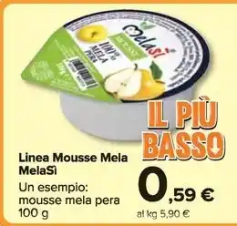 Carrefour Market Linea Mousse Mela MelaSì offerta