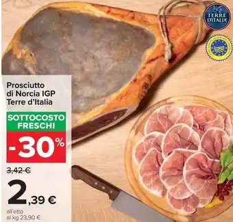 Carrefour Market Prosciutto di Norcia IGP Terre d'Italia offerta