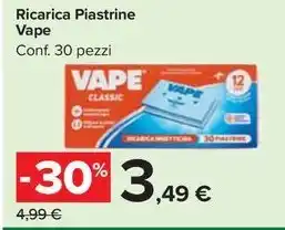 Carrefour Market Ricarica Piastrine Vape Conf. 30 pezzi offerta