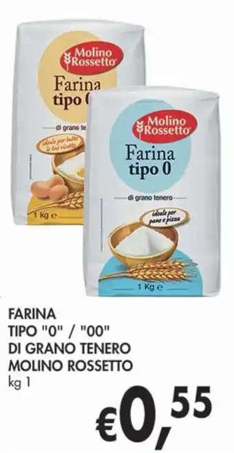 D'Italy FARINA DI GRANO TENERO MOLINO ROSSETTO kg 1 offerta