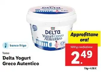 Lidl Yomo Delta Yogurt Greco Autentico offerta