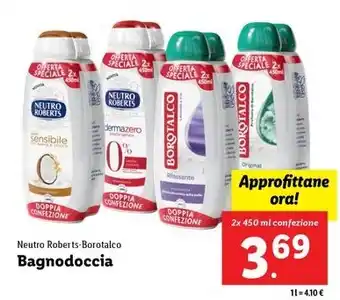 Lidl Neutro Roberts-Borotalco Bagnodoccia offerta